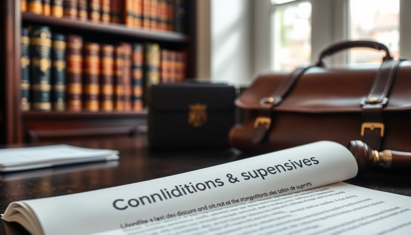 Conditions suspensives définition pour les novices en droit